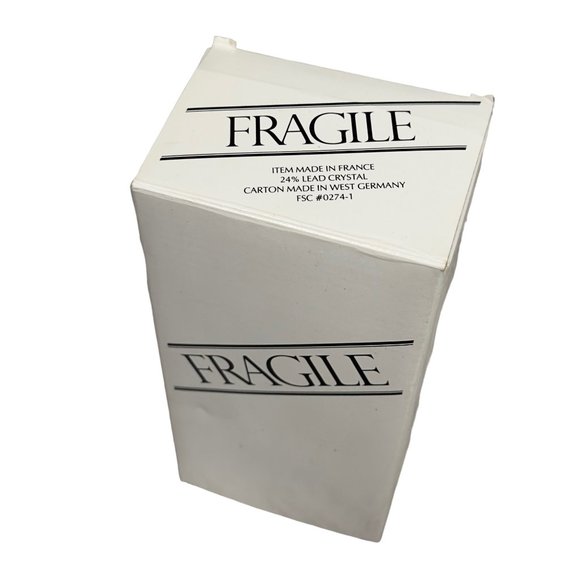 Brand New Old Stock Avon 24% Lead Crystal Candle Stick Holders Set of 2 French - Picture 13 of 13